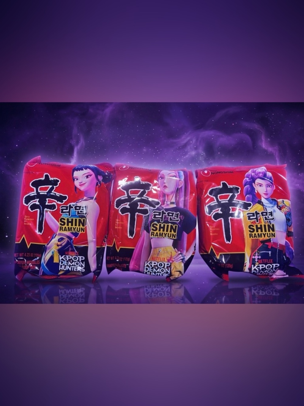 Shin Ramyun Instant Noodles - Red Pack (K-Pop Demon Hunters Edition)
